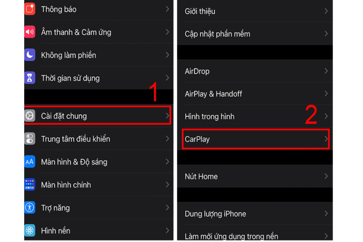 Tính năng của Apple Carplay